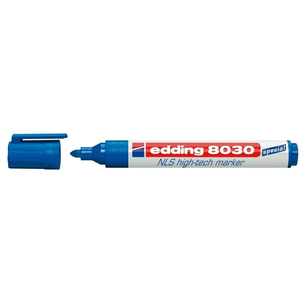 Marker permanent edding 8030 varf rotund 1.5-3 mm albastru Edding - 1