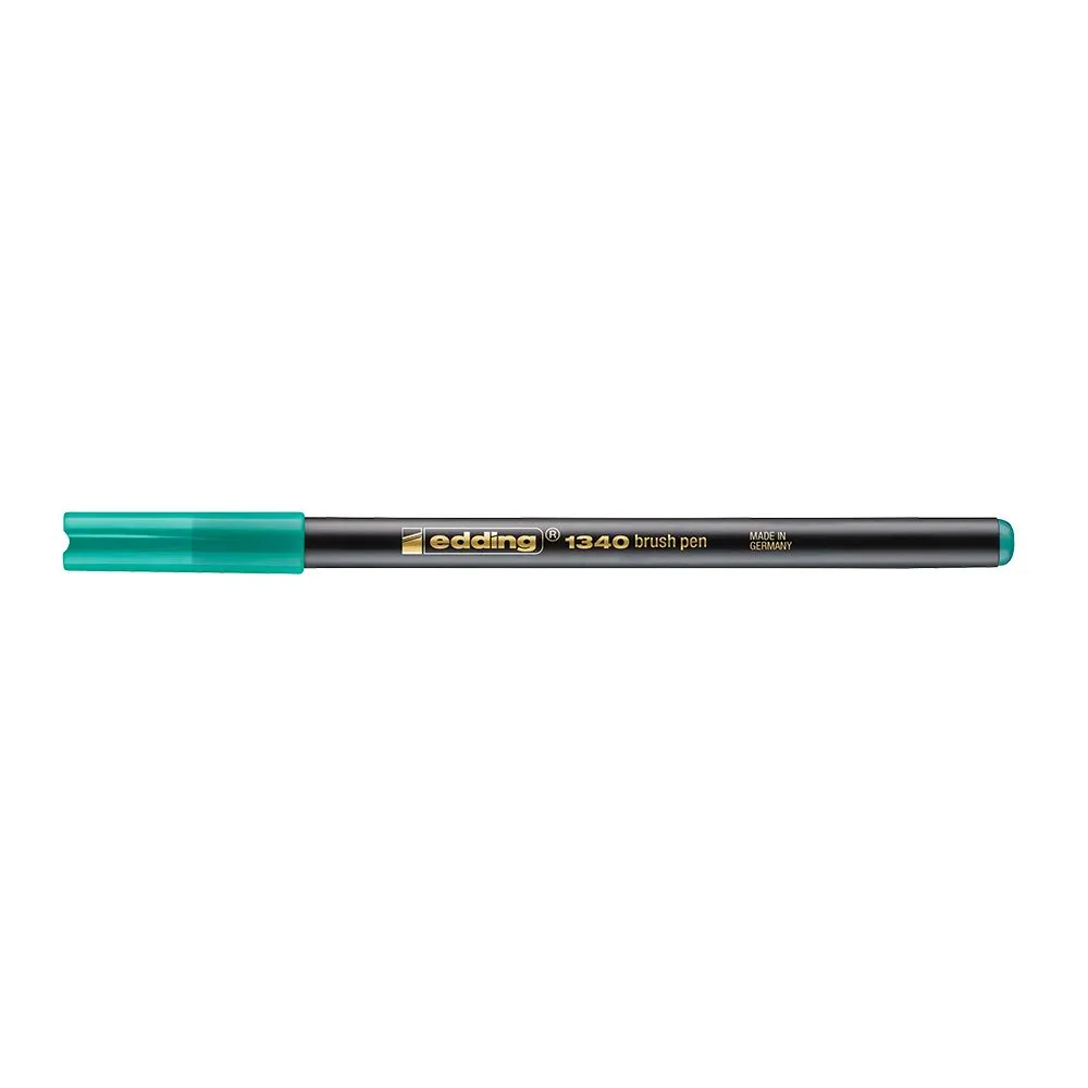 Marker edding 1340 varf tip pensula verde Edding - 1