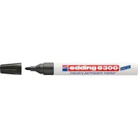 Marker permanent edding 8300 industrial corp metalic varf rotund 1.5-3 mm negru Edding - 1