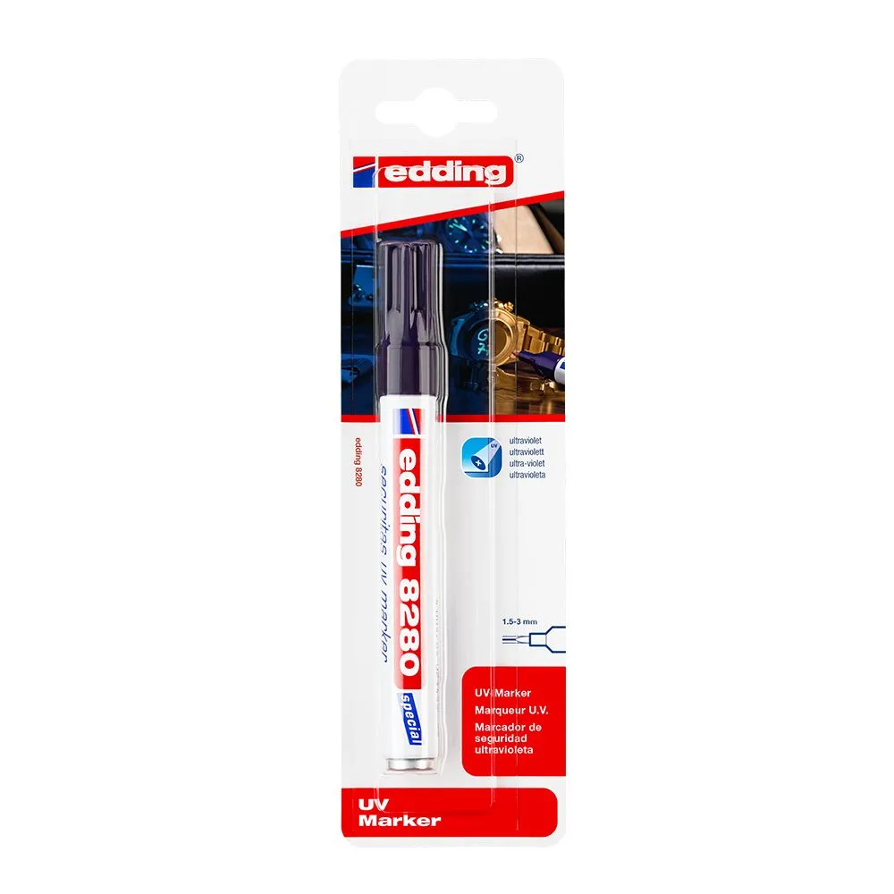 Marker edding 8280 uv permanent varf 1.5-3 mm blister Edding - 1