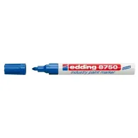 Marker permanent edding 8750 cu vopsea corp aluminiu varf rotund 2-4 mm albastru Edding - 1