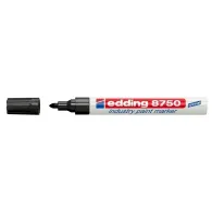 Marker permanent edding 8750 cu vopsea corp aluminiu varf rotund 2-4 mm negru Edding - 1
