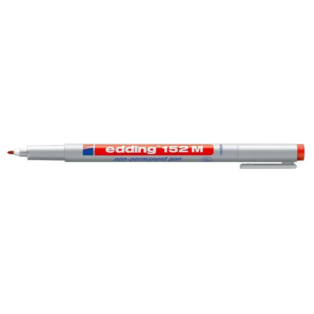Marker nepermanent edding ohp 152 varf rotund 1.0 mm rosu Edding - 1