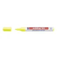 Marker edding 90 pentru suprafete din sticla varf 2-3 mm galben Edding - 1
