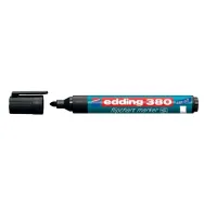 Marker edding 380 pentru flipchart varf rotund 1.5-3 mm negru Edding - 1