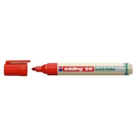 Marker pentru tabla edding 28 ecologic varf rotund 1.5-3 mm rosu Edding - 1