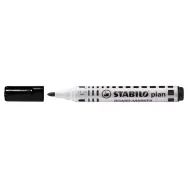 Marker pentru tabla stabilo plan 64 varf rotund 2.5-3.5mm negru Stabilo - 1