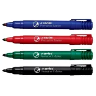 Marker permanent a-series varf rotund 2 mm 4 culori/set A-series - 1