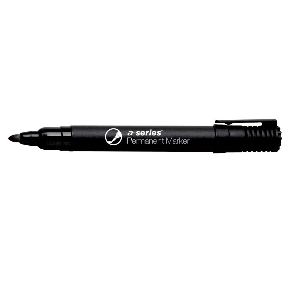 Marker permanent a-series varf rotund 2 mm negru A-series - 1