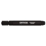 Marker permanent office products varf rotund 1-3 mm negru  - 1