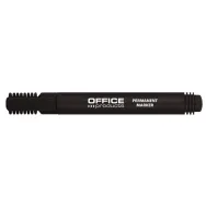 Marker permanent office products varf rotund 1-3 mm negru  - 1