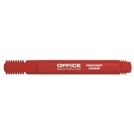 Marker permanent office products varf rotund 1-3 mm rosu  - 1