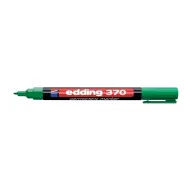 Marker permanent edding 370 corp plastic varf rotund 1 mm verde Edding - 1
