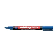 Marker permanent edding 370 corp plastic varf rotund 1 mm albastru Edding - 1