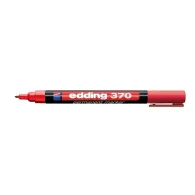 Marker permanent edding 370 corp plastic varf rotund 1 mm rosu Edding - 1
