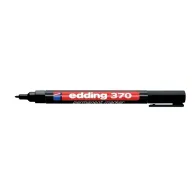 Marker permanent edding 370 corp plastic varf rotund 1 mm negru Edding - 1