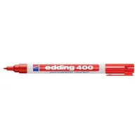 Marker permanent edding 400 corp plastic varf rotund 1 mm rosu Edding - 1