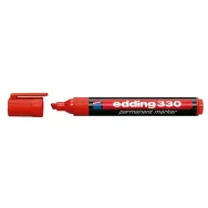Marker permanent edding 330 corp plastic varf retezat 1-5 mm rosu Edding - 1