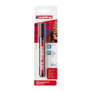 Marker permanent edding 330 varf retezat 1-5 mm negru blister Edding - 1
