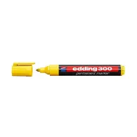 Marker permanent edding 300 corp plastic varf rotund 1.5-3 mm galben Edding - 1