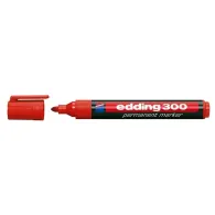 Marker permanent edding 300 corp plastic varf rotund 1.5-3 mm rosu Edding - 1