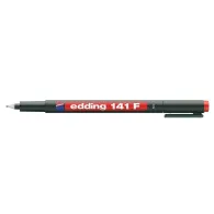 Marker permanent edding ohp 141f corp plastic varf rotund 0.6 mm rosu Edding - 1