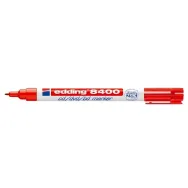 Marker permanent edding 8400 pentru cd/dvd/bd corp plastic varf rotund 0.75 mm rosu Edding - 1