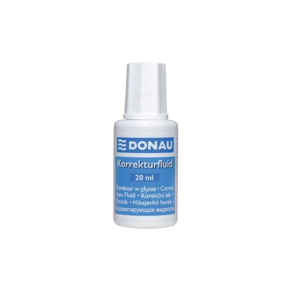 Fluid corector donau 20 ml pe baza de solvent aplicator cu pensula Donau - 1