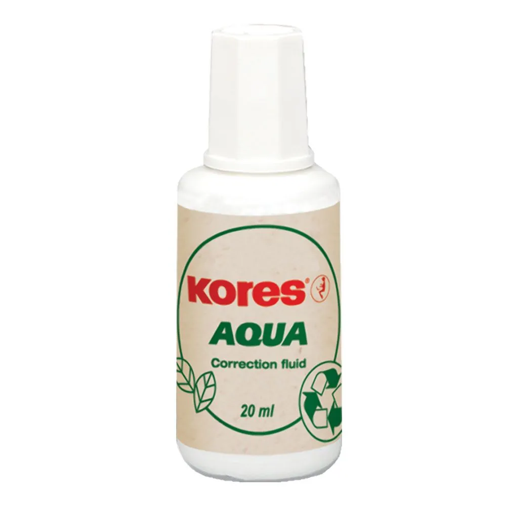 Fluid corector kores 20 ml pe baza de apa aplicator cu pensula Kores - 1