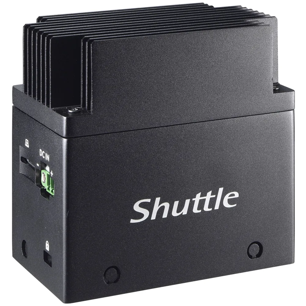 Shuttle EDGE EN01J3 J3355 Intel® Celeron® 4 Giga Bites LPDDR4-SDRAM 64 Giga Bites eMMC Mini PC Negru Shuttle - 1