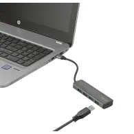 Trust Halyx Aluminium 4-Port USB 3.2 Hub Gri Trust - 3