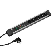 Prelungitor bachmann connectus 6xcee7/3 pc cu intrerupator 1xpstffr cordon 2m Bachmann - 1