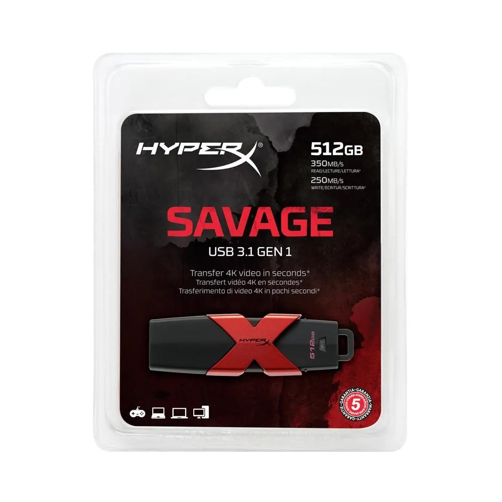 Usb flash drive kingston 512gb hyperx savage usb 3.1 viteza Kingston - 1