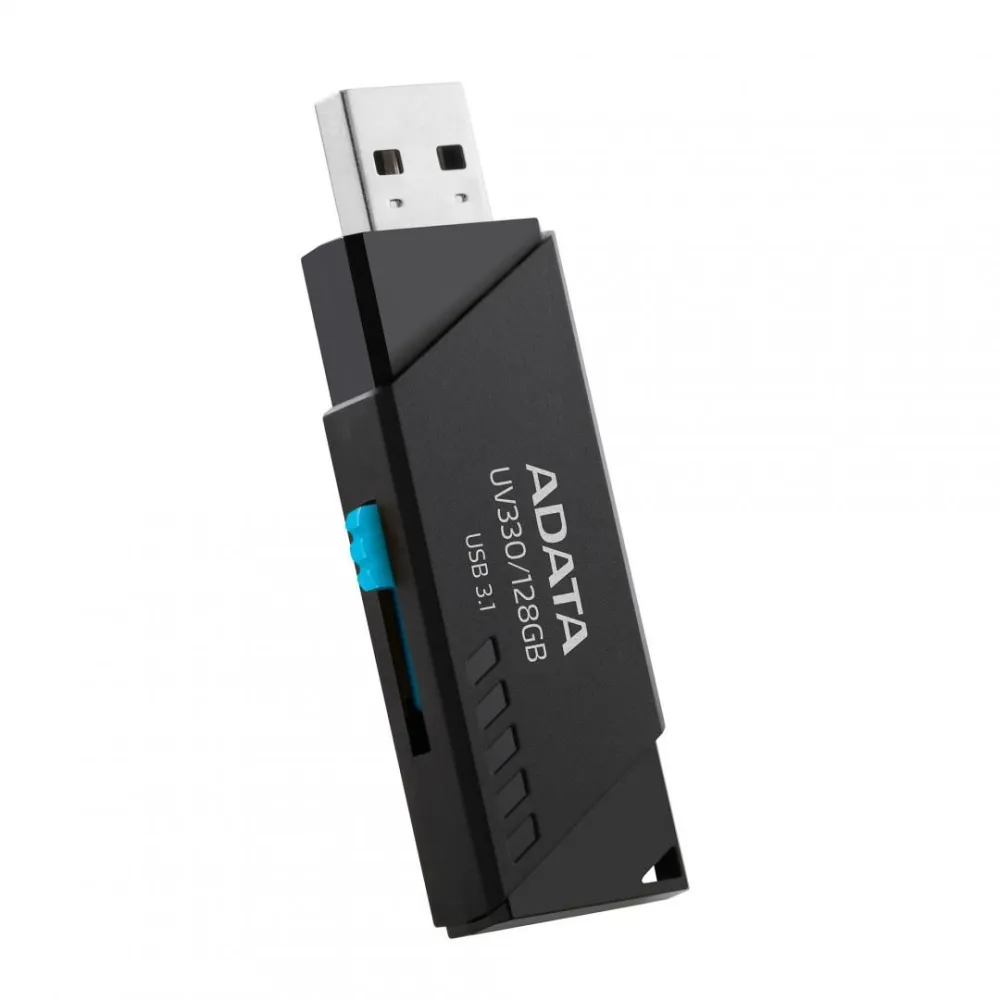 Usb flash drive adata 128gb uv330 usb3.1 retractabil negru Adata - 1
