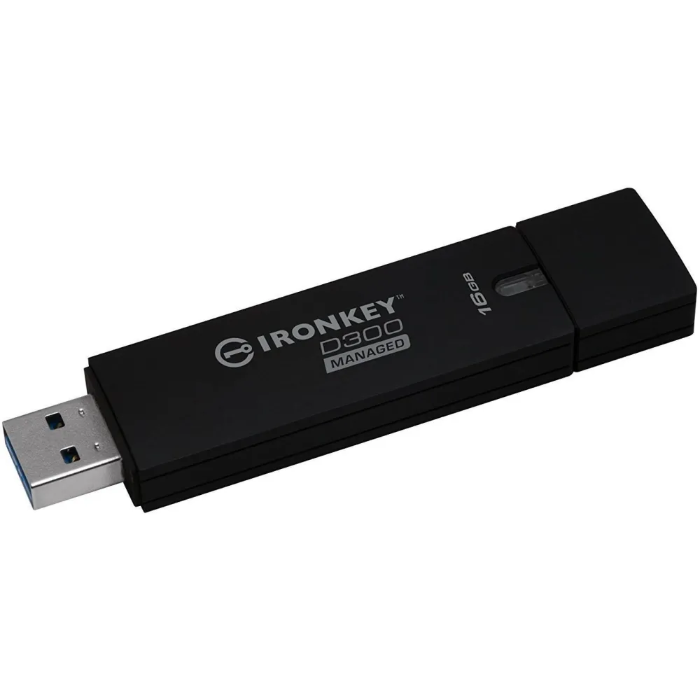 Usb flash drive kingston 16gb ironkey d300 managed encrypted usb Kingston - 1