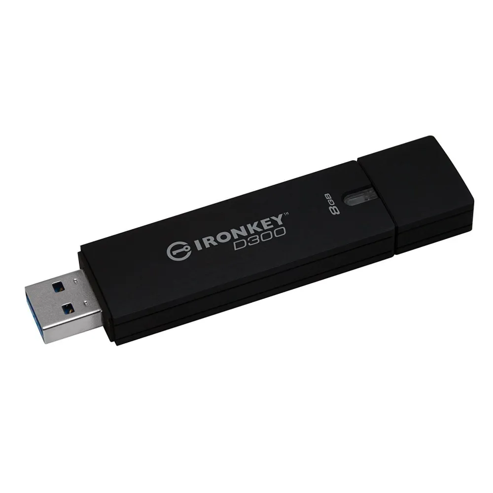 Usb flash drive kingston 8gb ironkey d300 managed encrypted usb Kingston - 1
