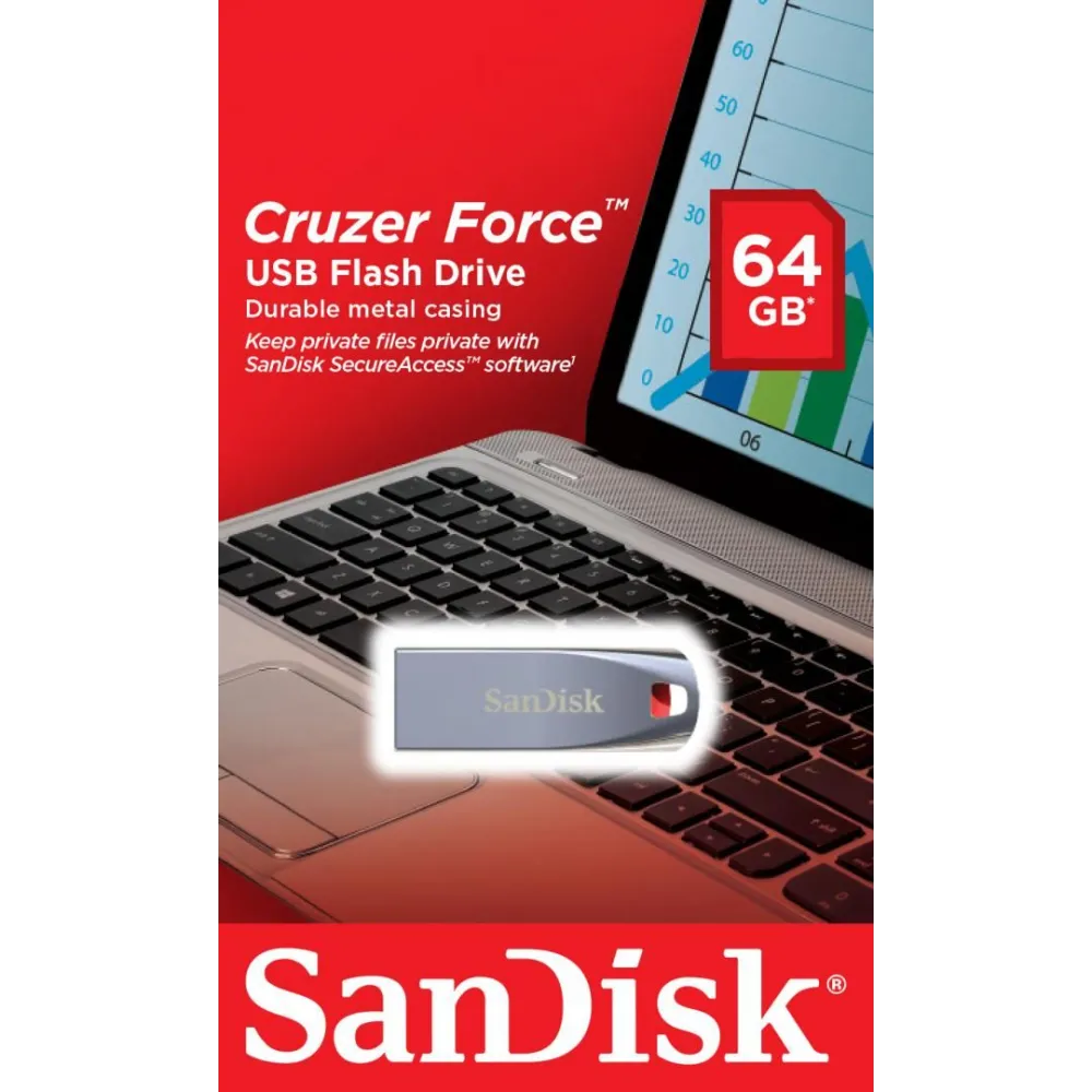 Usb flash drive sandisk cruzer force 64gb 2.0 Sandisk - 1