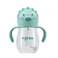 Cana cu pai si manere tritan 330 ml U-grow - 1