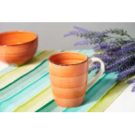 Cana ceramica 354 ml gala orange Heinner - 1