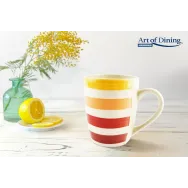 Cana ceramica 354 ml lara portocaliu Heinner - 1