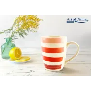 Cana ceramica 354 ml lara rosu Heinner - 1