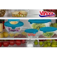 Set 5 boluri de sticla cu capac12 bucati in bax Vanora - 1