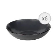 Set 6 farfurii  adanci  ceramica 20 cm calypso Heinner - 1