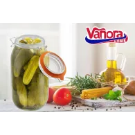 Borcan depozitare sticla + capac 2000 ml Vanora - 1