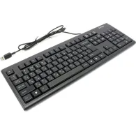 Tastatura kr-83 a4tech  cu fir usb neagra comfort round - A4tech - 1