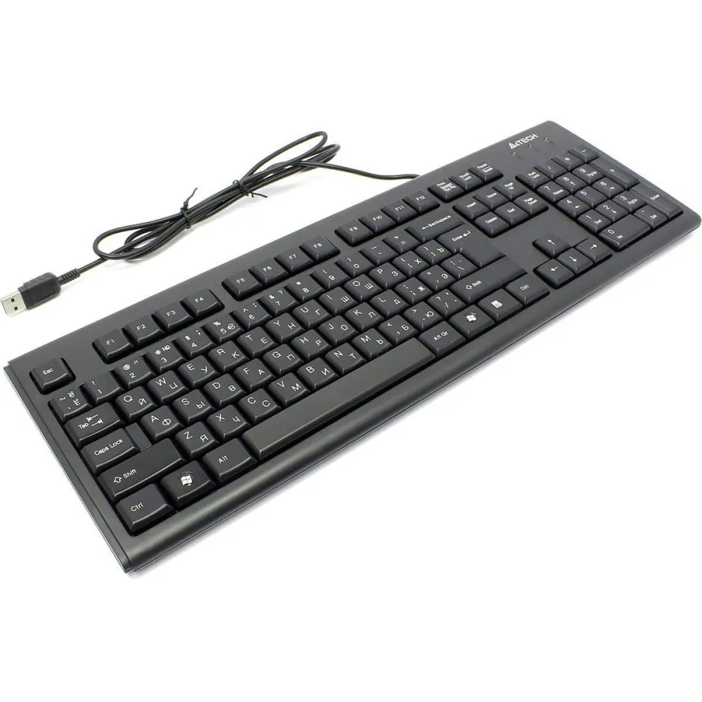 Tastatura kr-83 a4tech  cu fir usb neagra comfort round - A4tech - 1