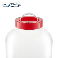 Glass storage  jar  with lid  8 l cover + plastic Heinner - 1