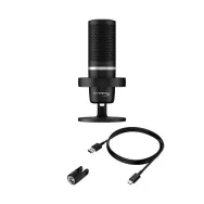 Microfon hp hyperx duocast cardioid rgb usb negru Hp - 1