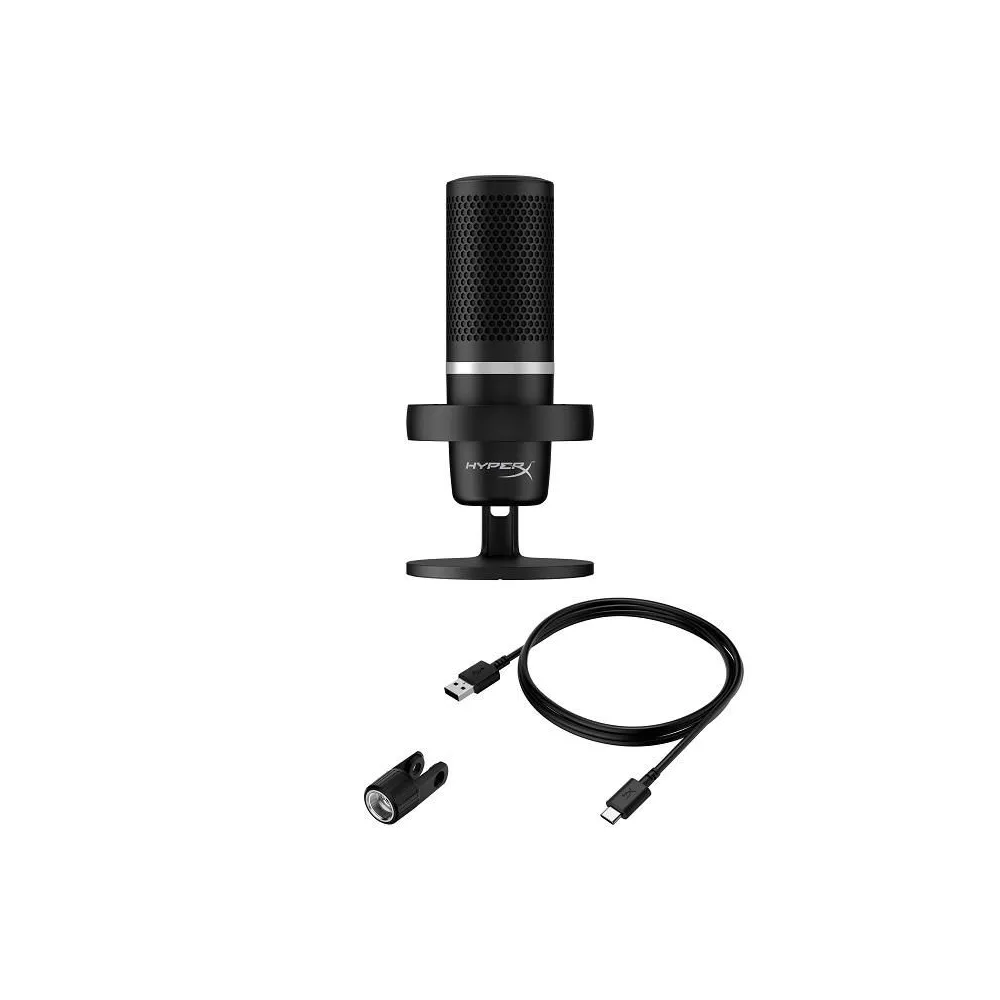 Microfon hp hyperx duocast cardioid rgb usb negru Hp - 1