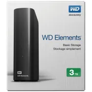 Hdd extern wd 3tb elements 3.5 usb3.0 negru Wd - 1